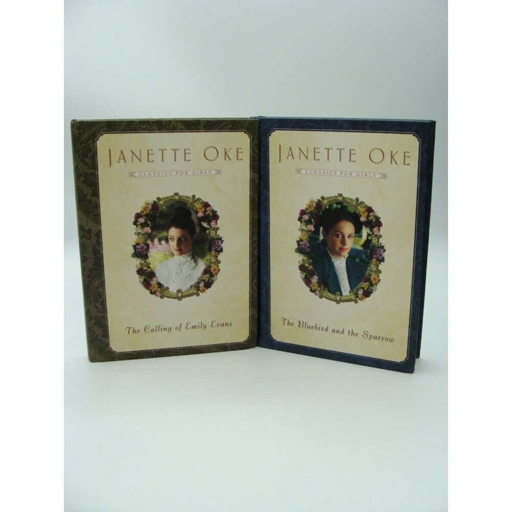 Janette Oke Hardcover Books The Calling of Emily Evans & Bluebird the Sparrow NH